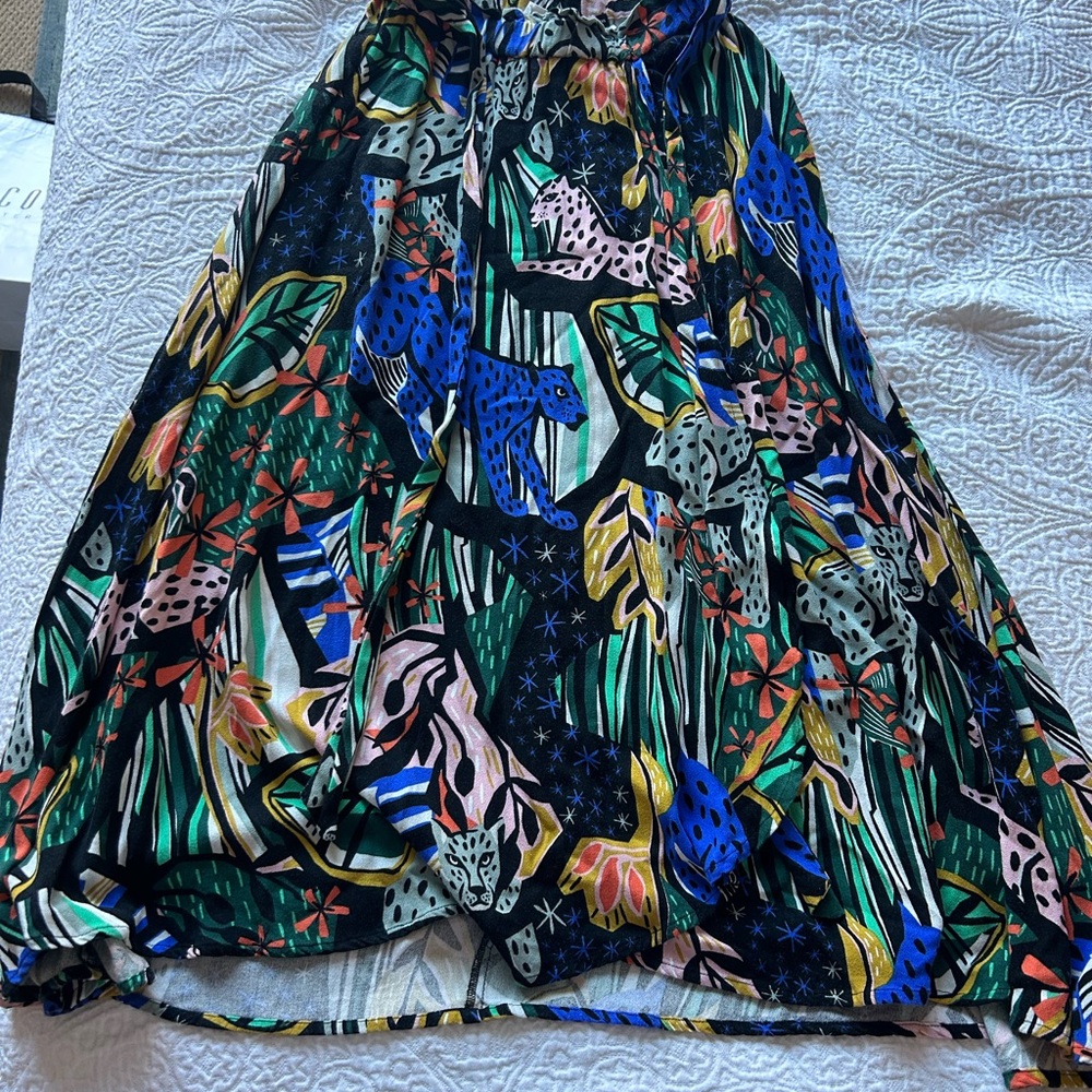 Colorful Animal Print Skirt